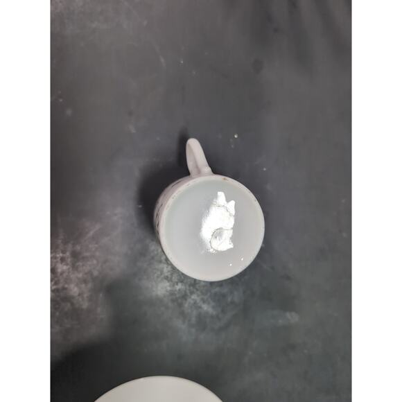 Andrea by Sadek Porcelain Tea Cup and Saucer, Demitasse, Floral Butterfly Design - Picture 9 of 12